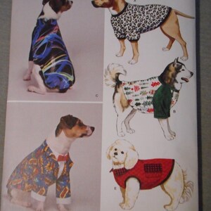 Dog Coats and Costumes, Sizes S-L. New, Uncut Sewing Patterns. Please ...