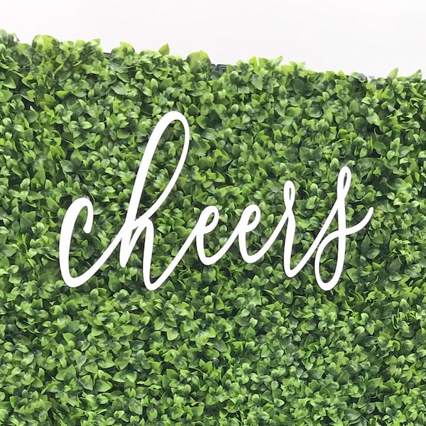 Wood Cheers Sign - ii