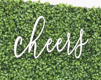 Wood Cheers Sign - ii