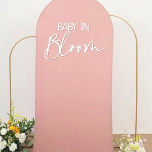Baby in Bloom Sign | Wood Baby in Bloom Sign • Baby Shower Backdrop Sign • Baby Shower Decor • Mama to Be • Momma to Be Sign • Baby Shower