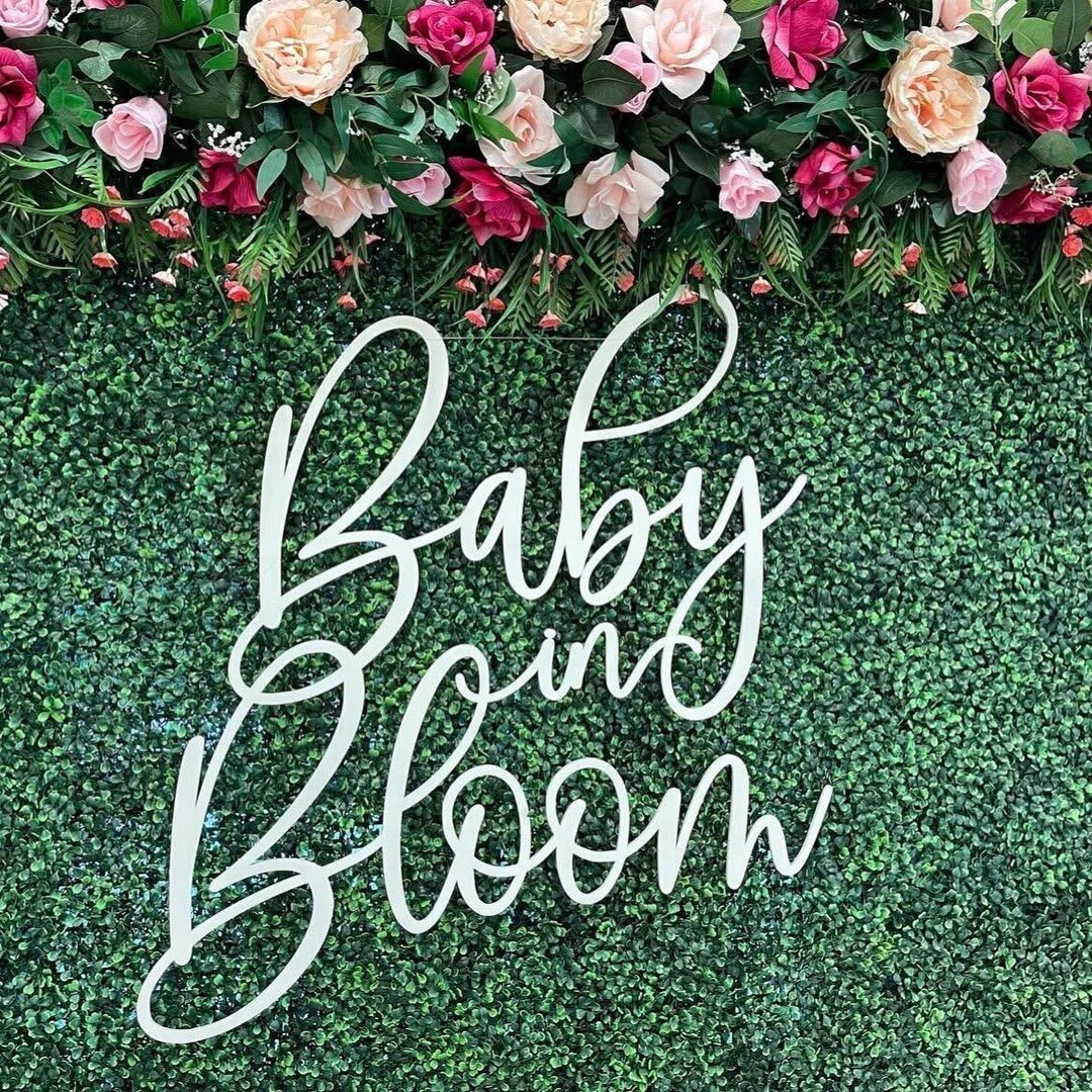 Baby in Bloom Sign, Favor Label or Tag Set, Printable Favor Tags and Sign Template, Seed Packet, Flower Pot, Baby Shower, MCP820, CJB