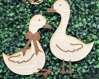 Wooden Goose : Laser Cut & Engraved Wooden Wall Art