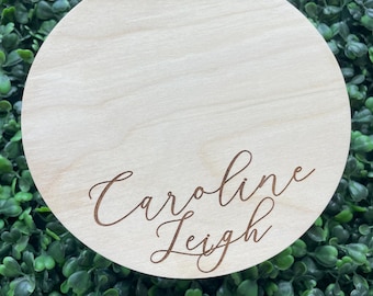Footprint Baby Name Announcement Plaque | Birth Announcement Sign for Hospital