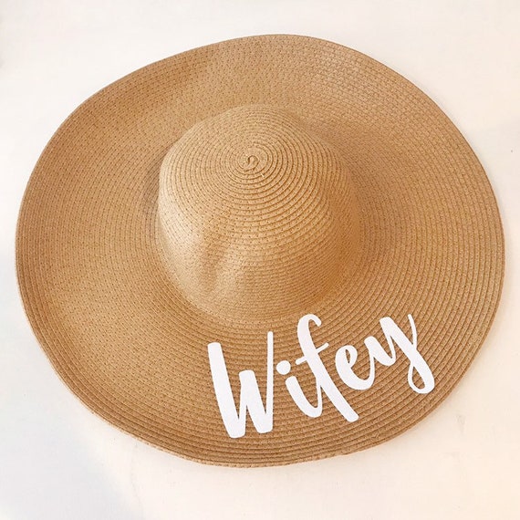 Wifey Floppy Beach Hat - Etsy