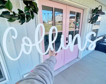Personalized Wooden Name Sign: Large Custom Name Sign