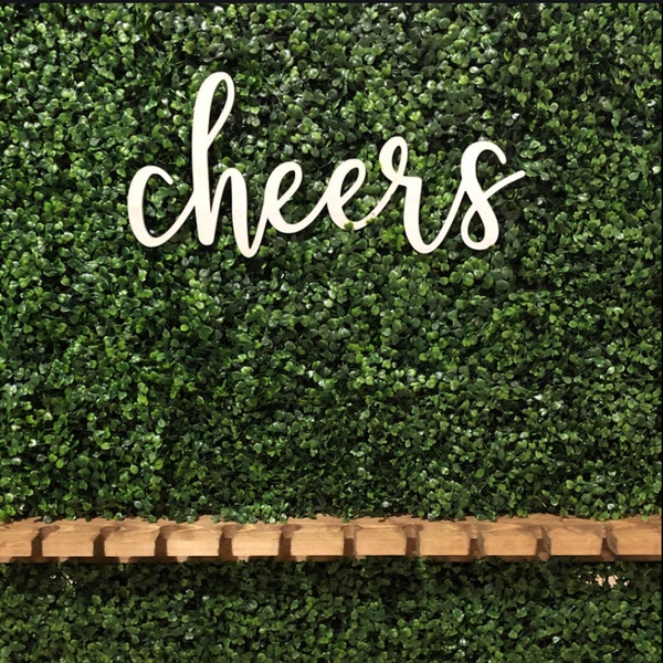 Wood Cheers Sign - i