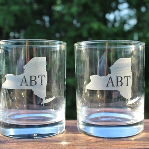 Custom Engraved Bourbon Glass: Monogrammed Rocks Glass Set