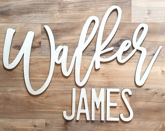 FIRST & MIDDLE Custom Name Sign