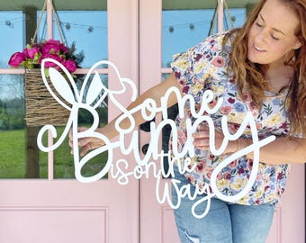 Some Bunny is on the Way - with Ears | Spring Baby Bunny Shower