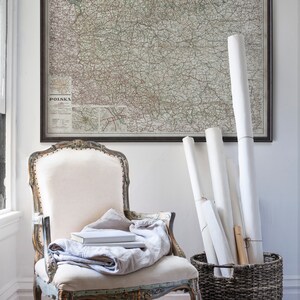 Poland Map, Vintage Map of Poland,  Antique Poland Wall Art, Poland Home Decor, Poland Gift Ideas, Polish Home Decor