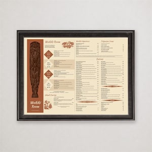 Hawaiian Menu Art - Etsy