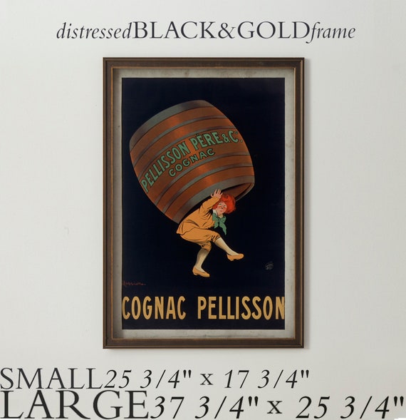 Cognac Pellison Vintage Alcoholic drink advertising poster reproduction.