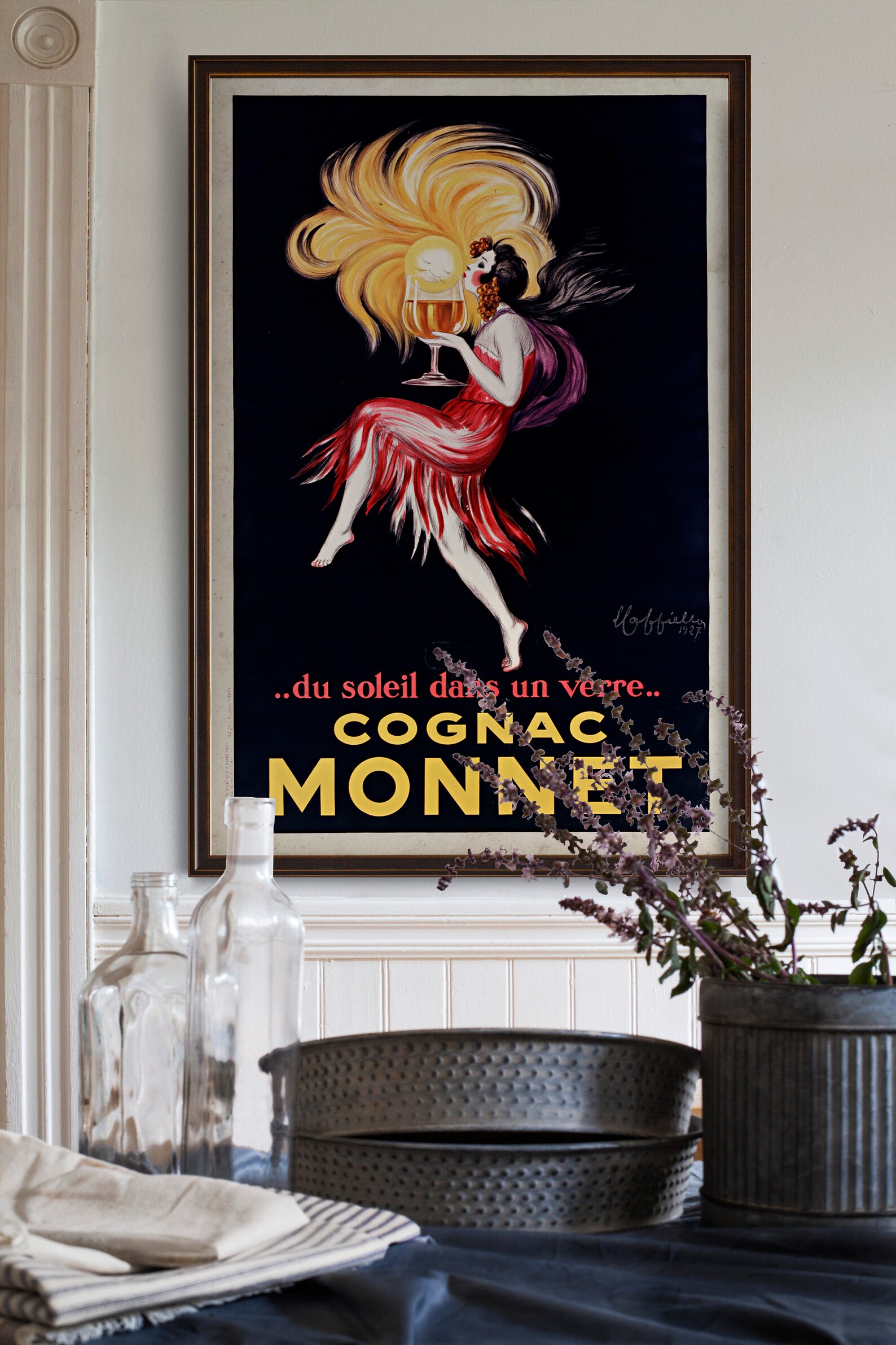 Cognac Vintage Poster Art Wall Art Home Decor Etsy