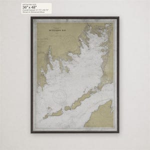 Buzzards Bay Nautical Chart Print, Vintage Massachusetts Coastal Map, Cape Cod Wall Art Gift