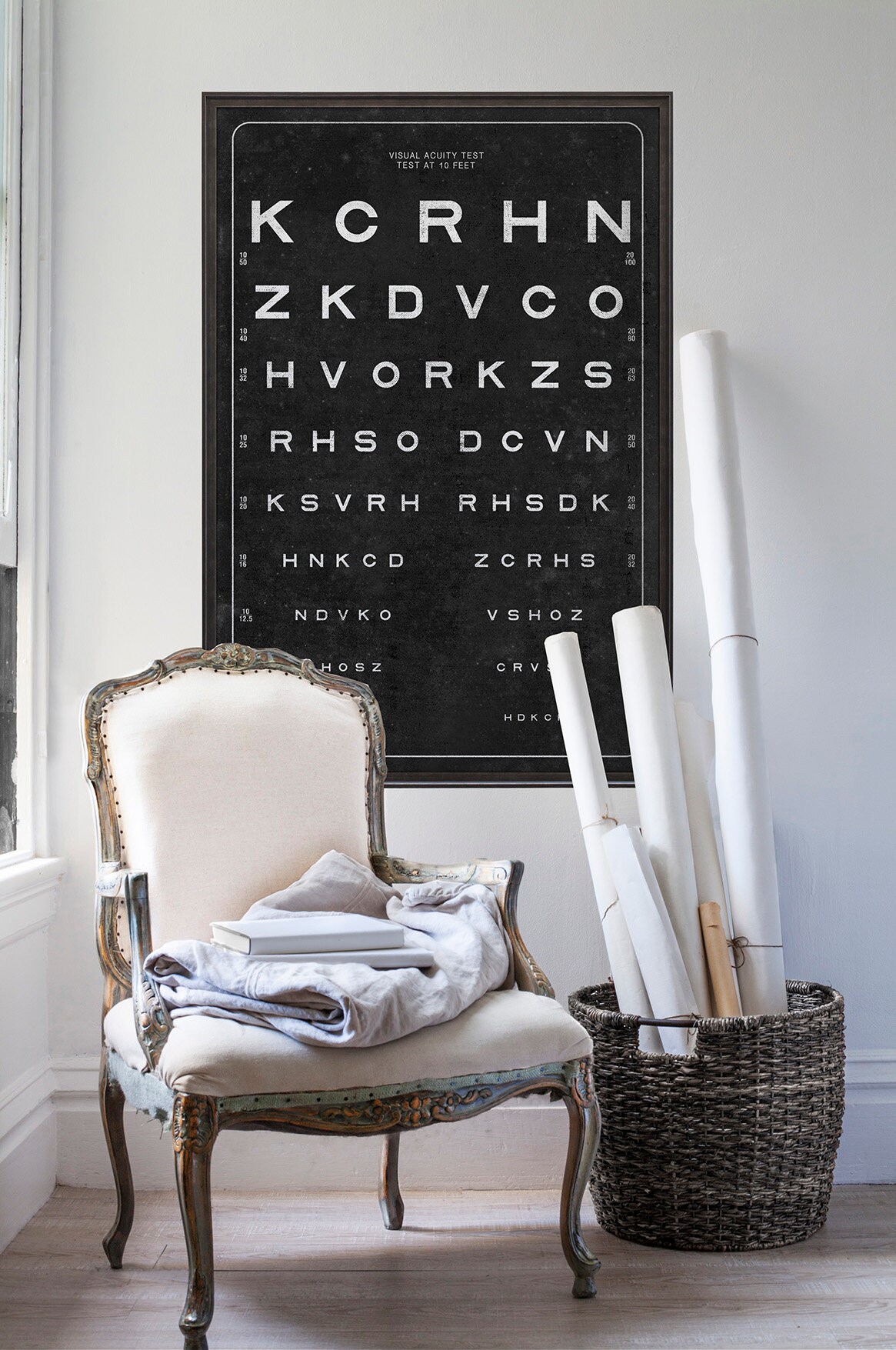 Vision Chart Sloan Vision Chart 20th Century Anniversary Etsy