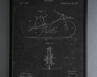 Poster Vintage Penny Farthing Bicycle – Stampa D'arte 30x41 Cm, Decorazione Parete - 3