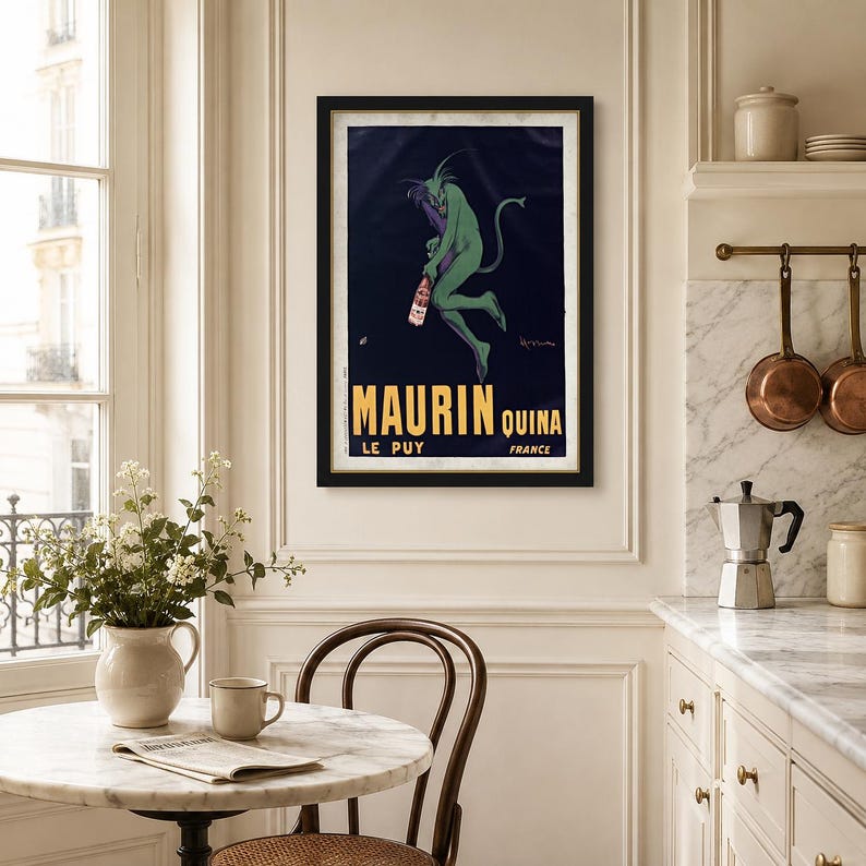 Absinthe Green Devil Poster Print, Vintage French Liquor Advertising ...
