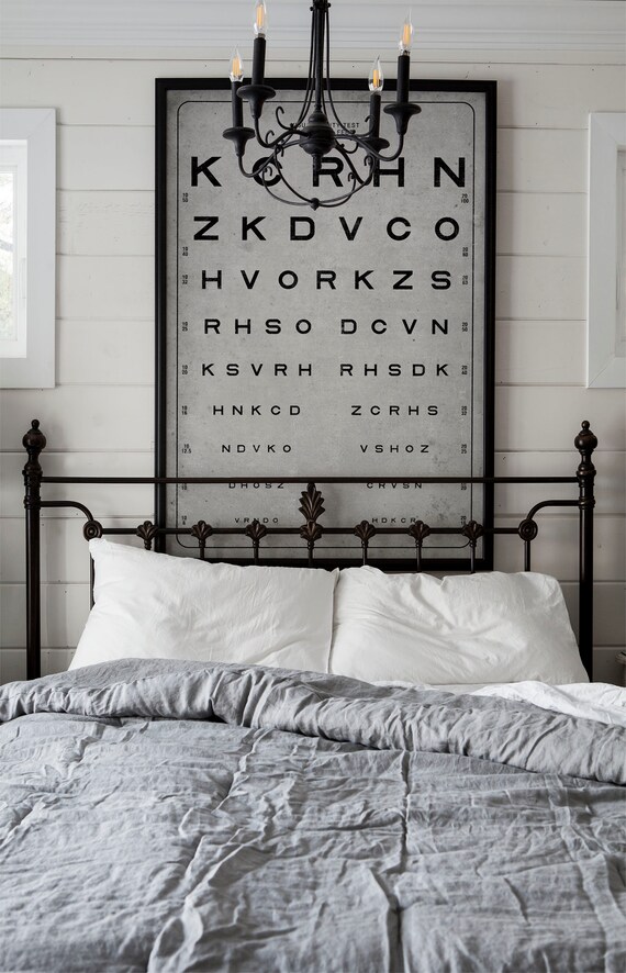 vision chart sloan vision chart 20th century etsy