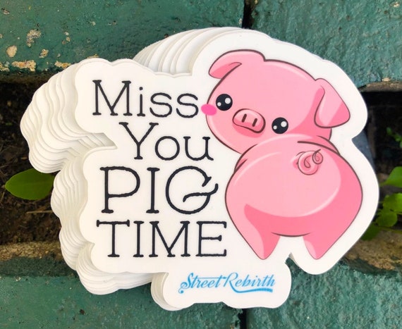 Hecho a mano lindo divertido Rosa Cerdo Piggy Oink Diseño Pendientes con Pasador de moda en Caja De Regalo