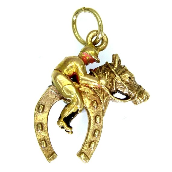 Vintage 1940's Articulated Horse Horseshoe and Joc