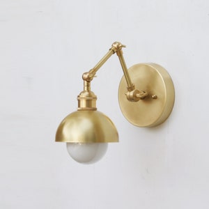 Brass  Adjustable Wall Sconce  light, Solid Brass Swivel Wall Sconce  light