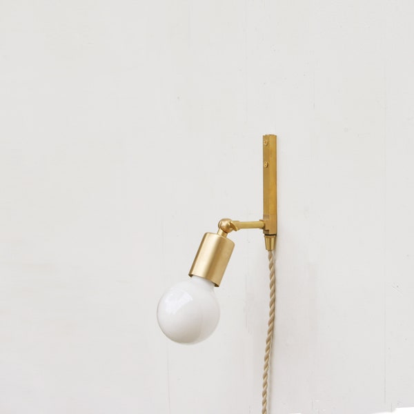 Adjustable Plug-in  Wall Sconce Light, Minimalist Wall Sconce Light