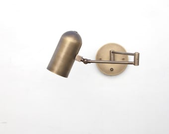 Brass  Adjustable Wall Sconce  light, Brass Swivel Wall Sconce  light, UL Listed, No.0322