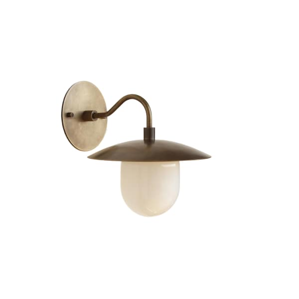 Solid Brass Wall Sconce  light with brass shade-Minimal Sconce Light- UL Listed,  No. LM2 No.0010