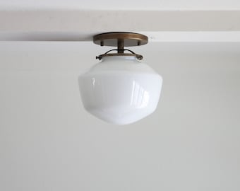 Flush Mount Ceiling Light Fixture - Schoolhouse Ceiling Light