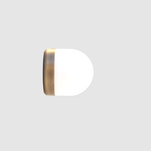Wall Sconce/Flush mount Ceiling  Light, Mid Century Wall Sconce/Ceiling   Light with white glass  shade- No. UL listed, DA-LM, No.0480