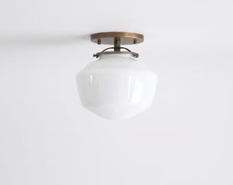 Flush Mount Ceiling Light Fixture - Schoolhouse Ceiling Light, UL Listed, No.0311