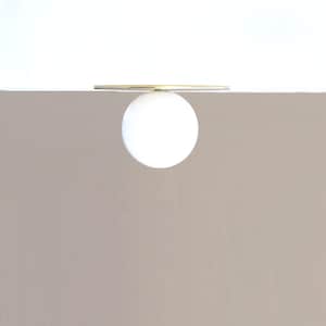 Flush mount Ceiling  Light,  Ceiling   Light with white glass  shade No.0165
