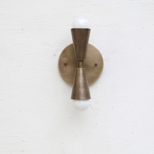 Solid Brass  Wall Sconce light - Minimal Sconce Light,Modern brass light, UL Listed