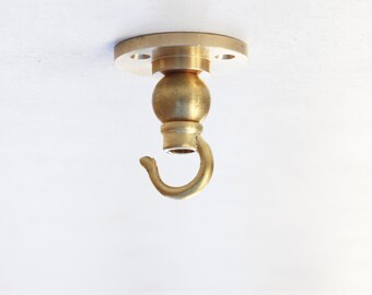 Brass Pendant Lighting  Hook, Industrial style ceiling lamp hooks, ceiling lighting hooks. No.4063
