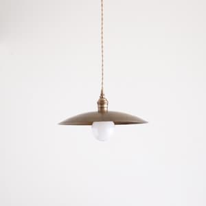 Brass Pendant light -  Kitchen Island light with 16" brass shade, UL Listed, No.0029