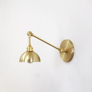 Industrial Style Solid Brass  Adjustable Wall Sconce  light, Solid Brass Wall Sconce  light, Industrial StyleBrass light, UL Listed,