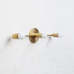 Bathroom Vanity, Vanity Fixture, Mid Century Brass Wall Sconce  light