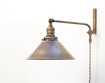 Plug-in  wall sconce Light, Adjustable Plug-in Wall Sconce Light, Swing Wall Sconce Light, Minimalist Wall Sconce Light, No.0291