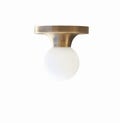 Flush Mount Ceiling Light Fixture - Mid Century Modern Globe Lighting Fixtures - Modern Brass Light Fixtures-PPQ4 No.0022