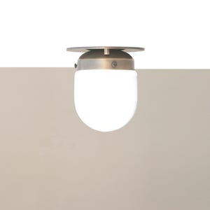 Flush mount Ceiling Light, Ceiling Light with milk white glass mini- shade LM1 - UL Listed