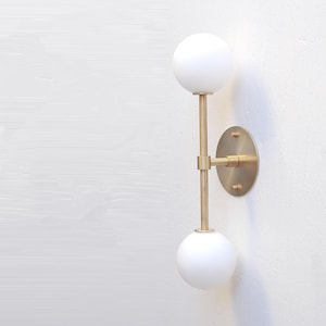Bathroom Vanity, Vanity Fixture, Mid Century Brass Wall Sconce  light,  UL Listed. YAG-PPQ4 No.0070