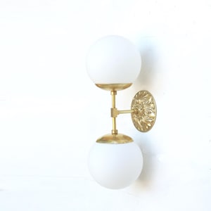 Bathroom Vanity, Vanity Fixture, Mid Century Brass Wall Sconce  light, UL Listed. No.0497