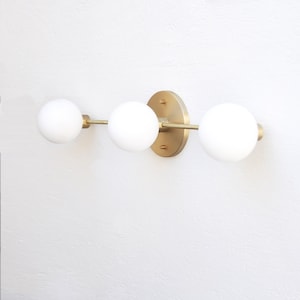 Bathroom Vanity, Vanity Fixture, Mid Century Brass Wall Sconce light PPQ4, UL listed