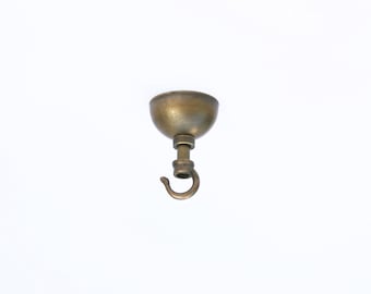 Brass Pendant Lighting  Hook, Industrial style ceiling lamp hooks, ceiling lighting hooks. No.1307