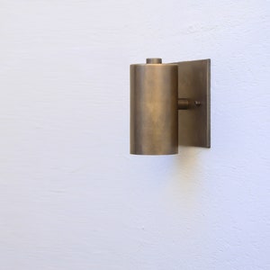 Brass Wall Sconce  light, Modern brass light,  Mid Century brass wall sconce light, Minimal Sconce Light, Thin Canopy Brass Light