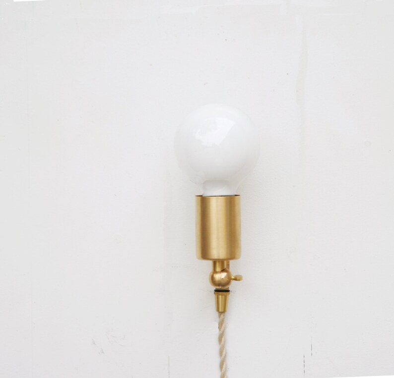 Adjustable plug in wall sconce light minimalist wall sconce etsy