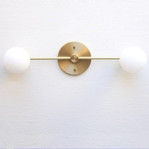 Bathroom Vanity Light, Vanity Light  Fixture, Mid Century Brass Wall Sconce  light,  UL Listed. YG-PPQ4/6