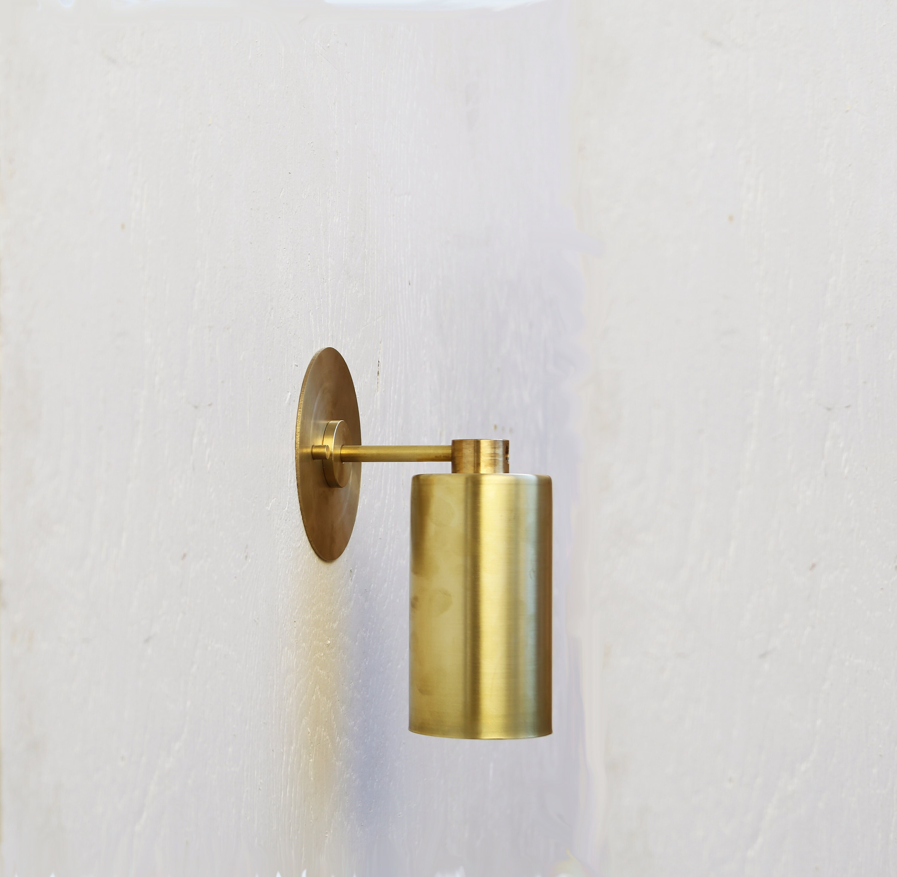 Brass Wall Sconce Light Modern Brass Light Mid Century Brass - Etsy
