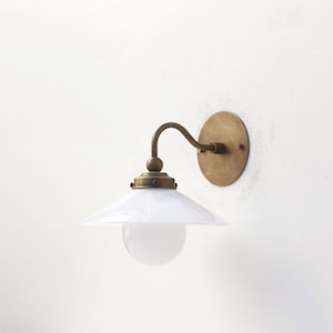 Bathroom Vanity Light,  Wall Sconce  light with brass shade-Minimal Sconce Light, UL Listed, LM2 No.0093