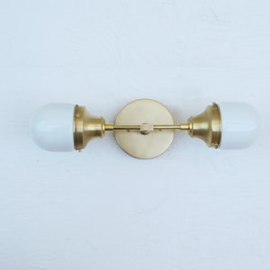 Mid Century Brass Wall Sconce  light, Bathroom Vanity, Vanity Fixture